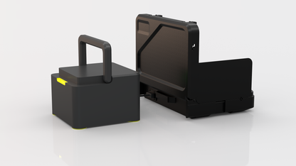 Our battery powered, portable induction  cooking stove and generator, on a tailgate, for tailgating, camping, overlanding, and off-grid survival. a removable battery and dual burners for campers, outdoor workers, victims of natural disasters — and anyone, anywhere, cooking or surviving off-grid.
#productimage
#overlander