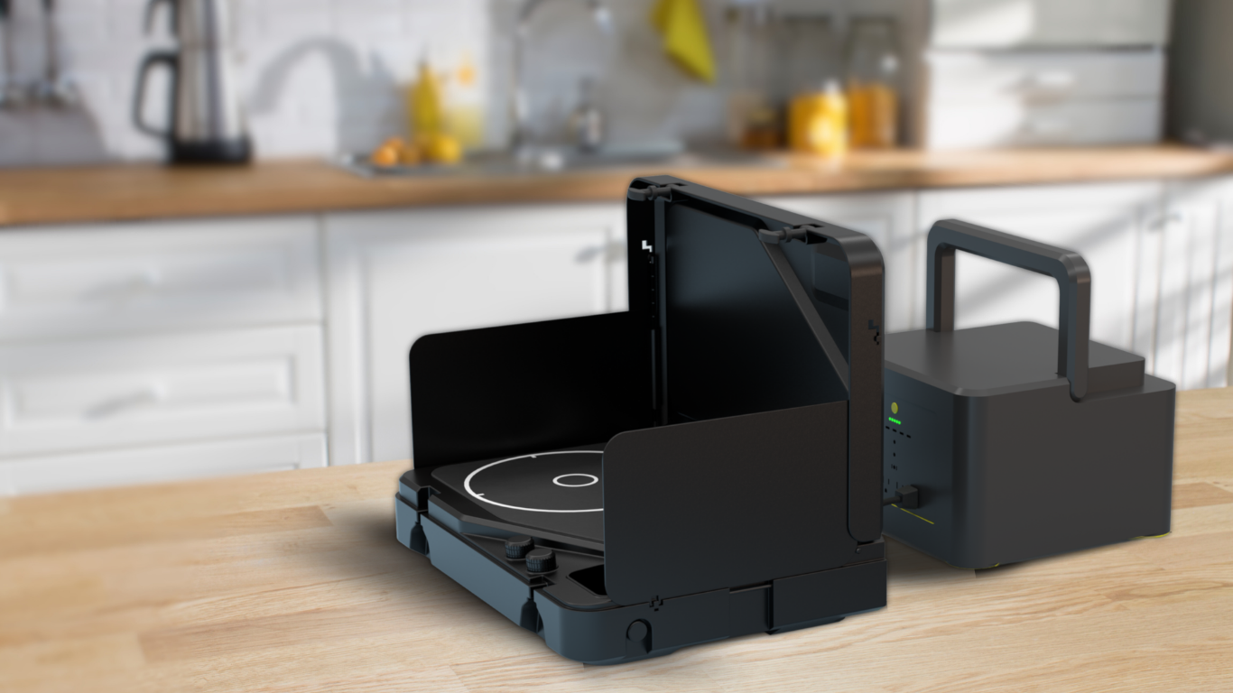 Lectric Boil on a kitchen table. The first portable induction stove and generator with a removable battery and dual burners for campers, outdoor workers, victims of natural disasters — and anyone, anywhere, cooking or surviving off-grid. See Lectric Boils' Overlander indoors and outdoors.
#productimage
#overlander
#lifestyle